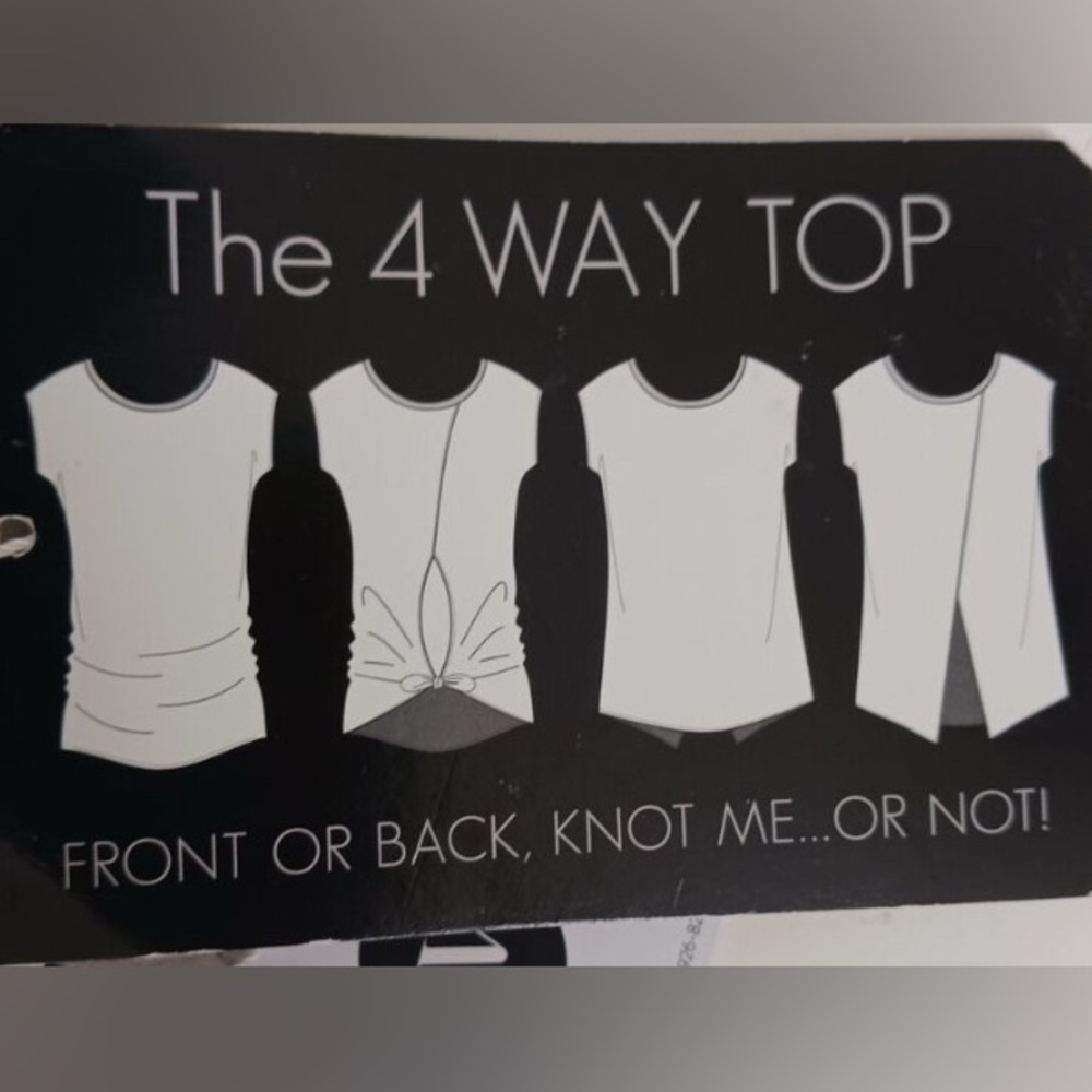 PRISMSPORT 4-WAY! Top Super Soft Low Back ATHLEISURE Black Cap Sleeve Size M